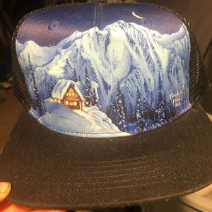 Artistic trucker hat